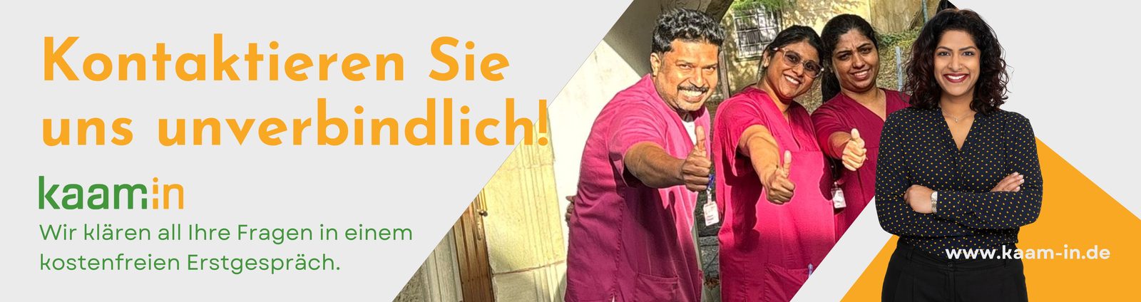 Banner für Pflege Personalvermittlung